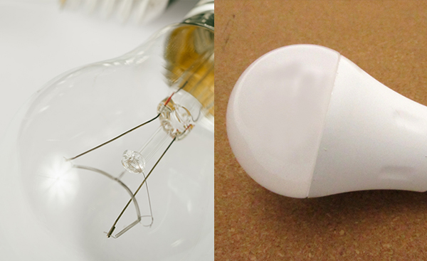 白熱電球とLED電球の違いについて